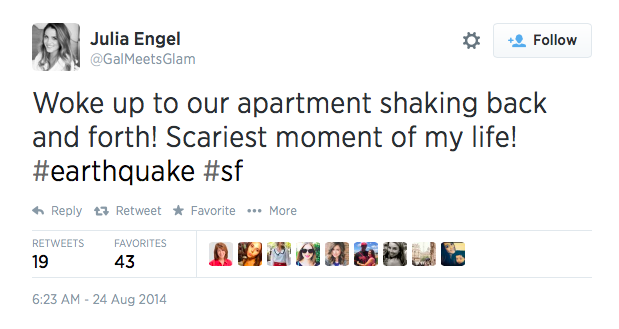 Earthquake Twitter