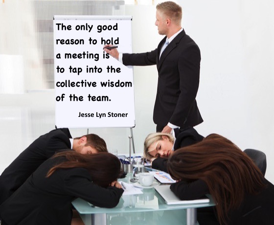 Meetings That Don't Matter. The only good reason to meet is to tap into the collective wisdom of the team