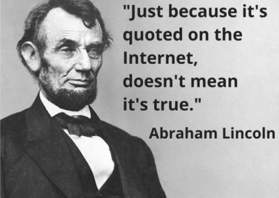 Accuracy on the Internet